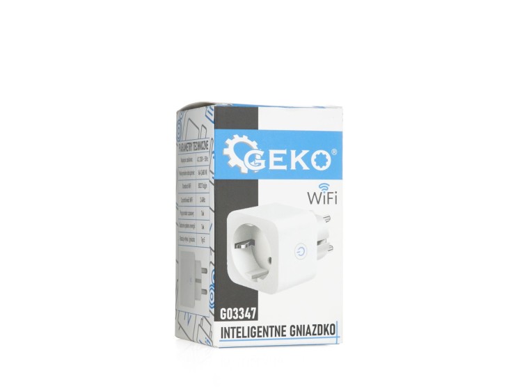Opakowanie inteligentnego gniazdka Geko WiFi