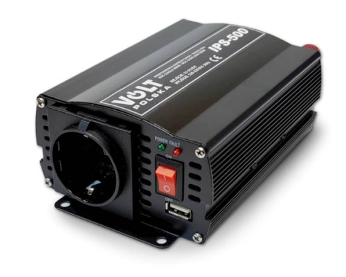 Przetwornica napięcia Volt IPS-500 z gniazdem i włącznikiem