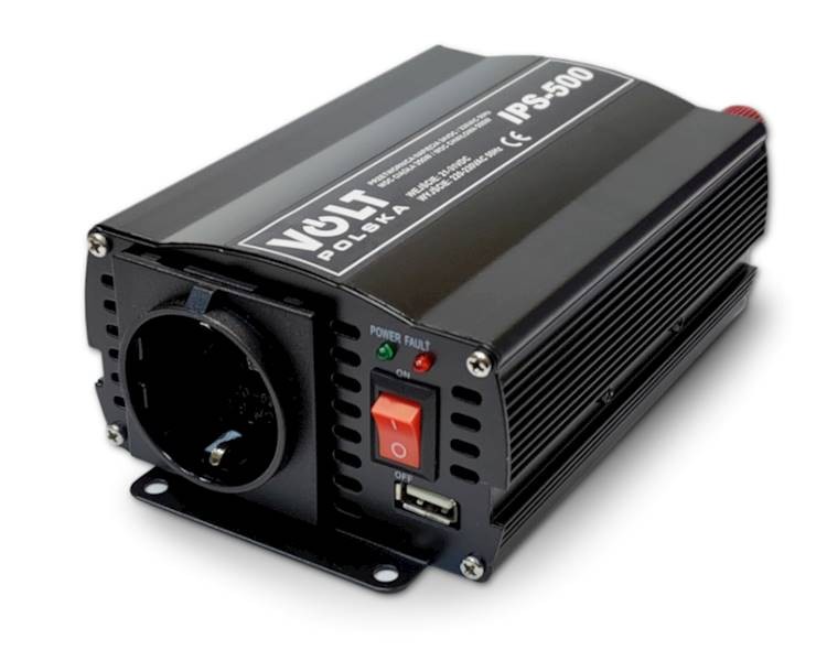 Przetwornica napięcia Volt IPS-500 z gniazdem i włącznikiem