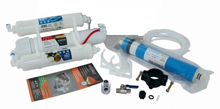 Zestaw filtrów odwróconej osmozy z akcesoriami