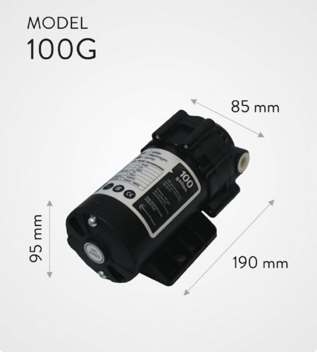 Pompa do osmozy 100G z wymiarami