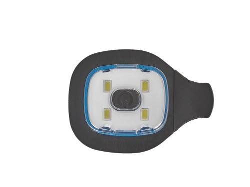 Lampka LED do czapki z czarnym bocznym uchwytem