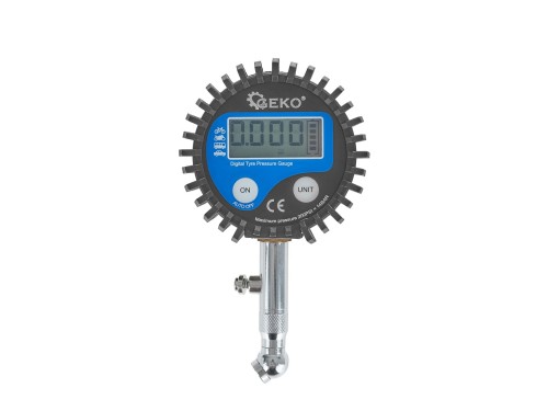 Elektroniczny manometr do kół Geko z okrągłym wyświetlaczem