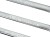 Trzy polerowane klucze torx z napisem Chrome Vanadium