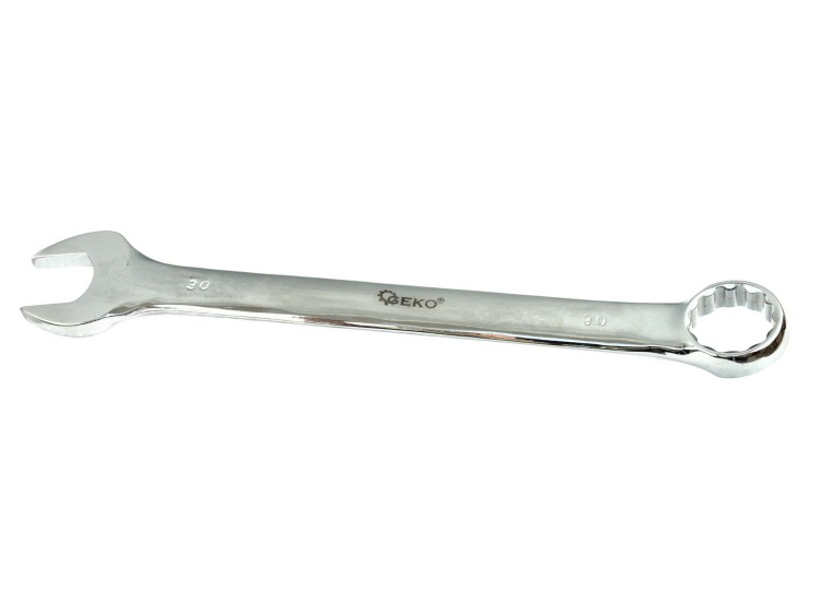 Klucz płasko-oczkowy 10 mm z polerowanego metalu