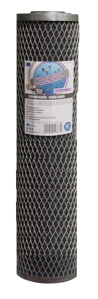 Wkład węglowy FCCBL20BB-S Big Blue 20 cali z węglem z łupin orzechów kokosowych.