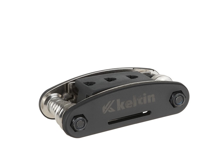 Złożony multitool Keltin z widocznymi śrubami