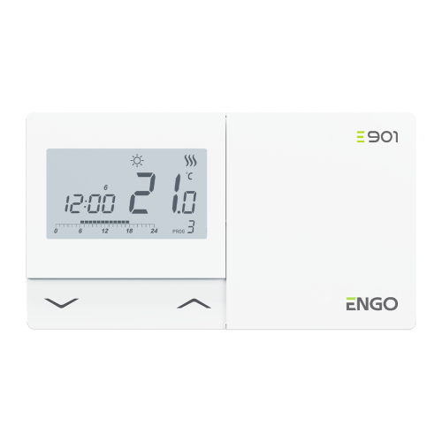 Termostat E901 ENGO z wyświetlaczem i przyciskami