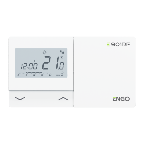 Termostat ENGO z wyświetlaczem i modułem E901RF