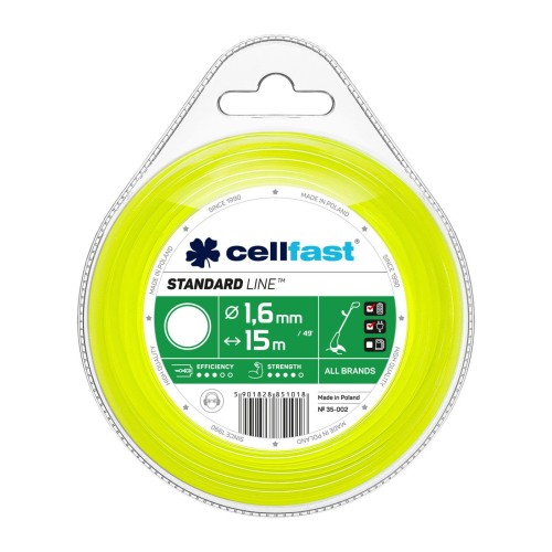 Żyłka do podkaszarki Cellfast Standard Line, okrągła, 1,6 mm
