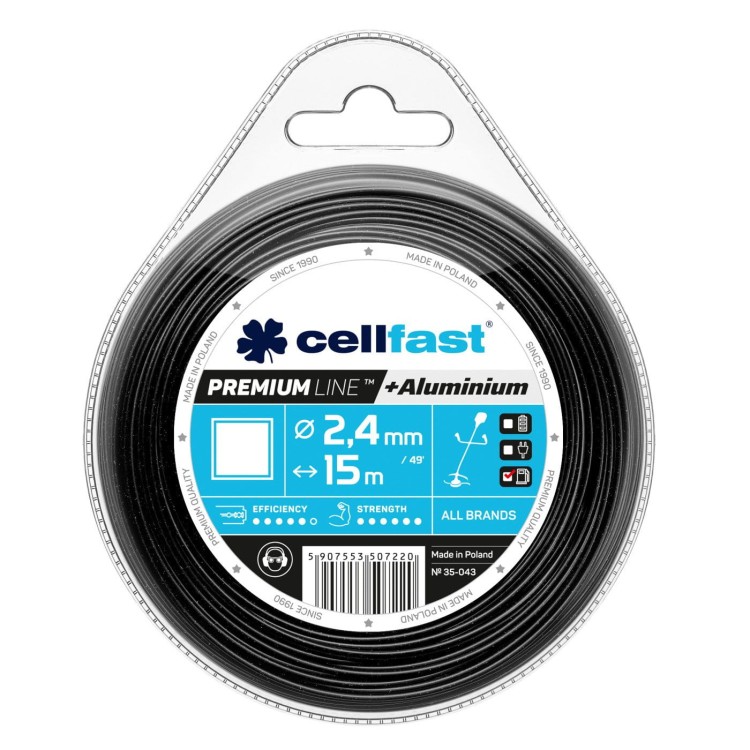 Żyłka Cellfast Premium Line 2,4 mm 15 m w blistrze