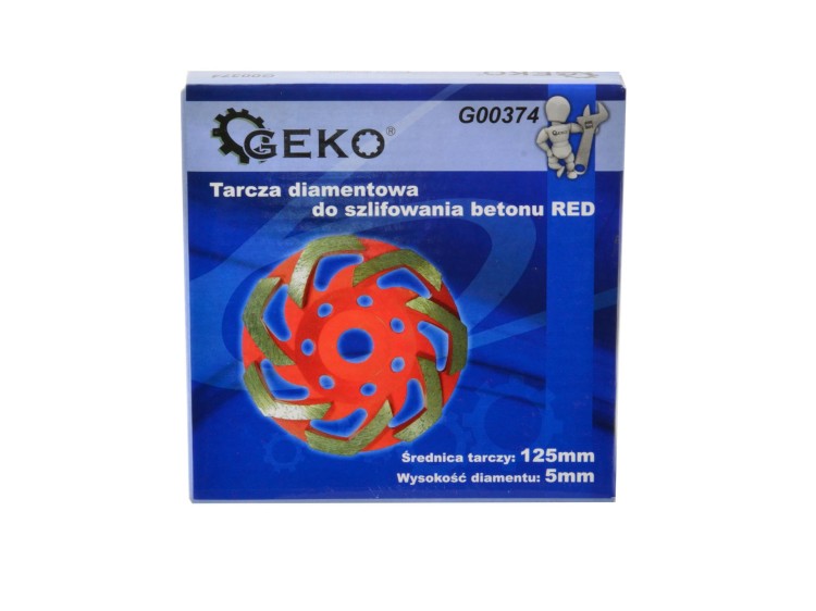 Opakowanie tarczy diamentowej GEKO 125 mm
