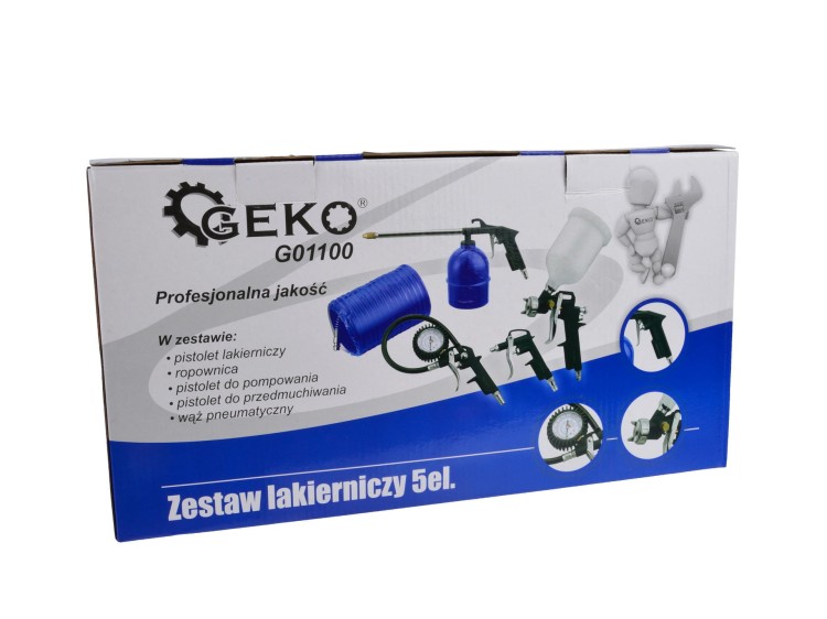 Pudełko zestawu lakierniczego GEKO 5el.