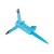 Niebieski trójramienny zraszacz obrotowy ERGO na szpilce z 12 otworami wylotowymi