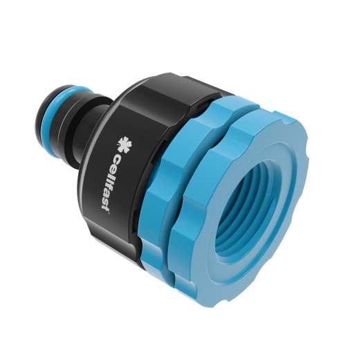 Przyłącze uniwersalne 1/2-1 cal GW ERGO Cellfast z ergonomicznym kształtem i niebieskim pierścieniem