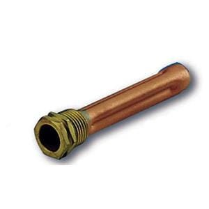 Mosiężna tuleja zanurzeniowa 15x16 mm, długość 100 mm, gwint 1/2 cala, na 3 czujniki