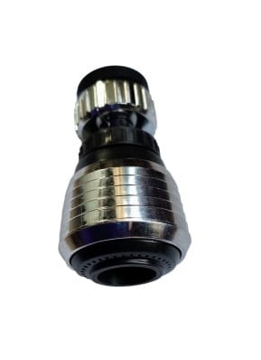 Perlator metalowy z czarnymi elementami