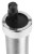 Odpowietrznik automatyczny kątowy 1/2" z Aquastop, niklowany mosiądz, czarny zawór i srebrna obudowa