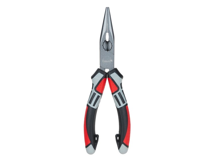Szczypce wydłużone proste 160 mm CrV z ergonomiczną, antypoślizgową, dwukomponentową rękojeścią