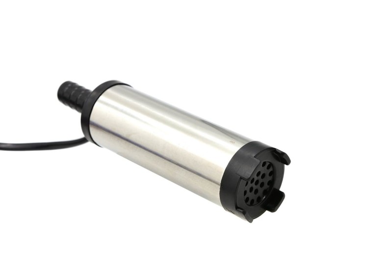 Pompa zanurzeniowa 12V 37mm ze stali nierdzewnej z filtrem i wężem do spuszczania paliwa