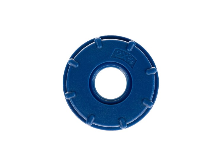 Niebieska nakrętka adaptera S60x6 z gwintem wewnętrznym 3/4 cala do zbiornika IBC Mauser
