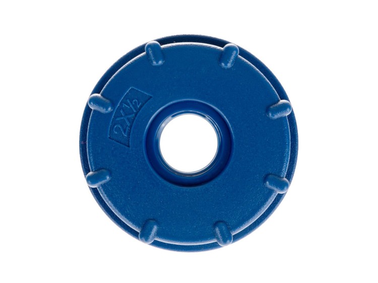 Niebieska nakrętka adaptera S60x6 z gwintem 1/2 cala do zbiornika IBC Mauser