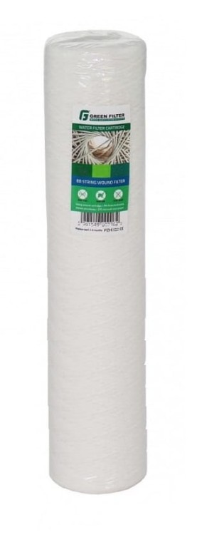 Wkład sznurkowy Green Filter BB 20 cali 20 mikronów do wstępnej filtracji wody