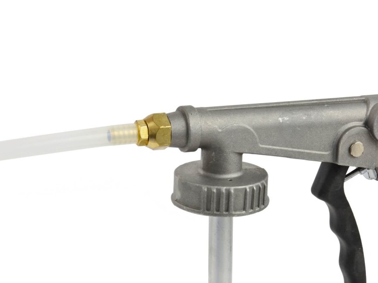 Pistolet pneumatyczny z metalowym korpusem i plastikową sondą do konserwacji podwozia