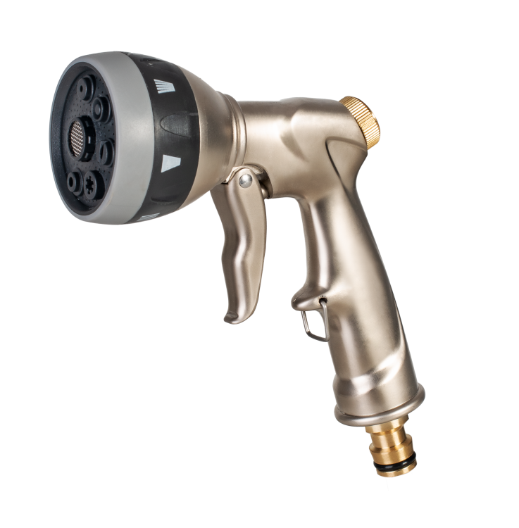 Zraszacz pistoletowy wielofunkcyjny BRASS 52-901 z 7 ustawieniami strumienia i mosiężną obudową Cellfast