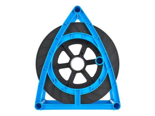 Uniwersalny bęben-zwijak przedłużacza Geko z czarno-niebieskiego polipropylenu