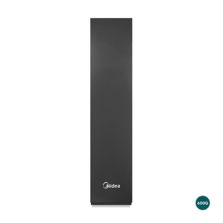 Czarny filtr Midea 600G z logo na froncie