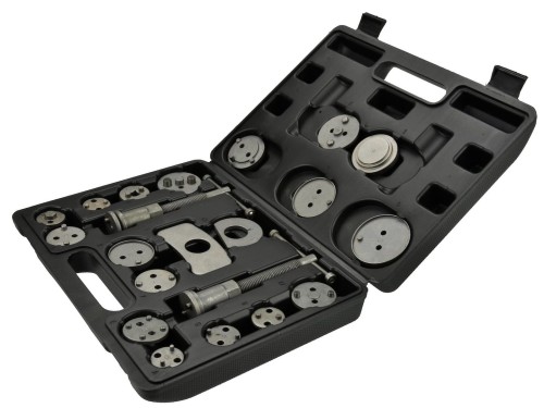 Zestaw do wyciskania tłoczków hamulcowych 21 elementów w walizce marki Geko