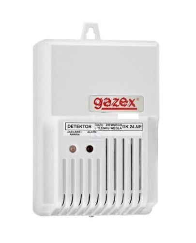 Detektor gazów tlenku węgla i metanu DK-24.A/E z wyjściem stykowym, sygnalizacja optyczna i akustyczna