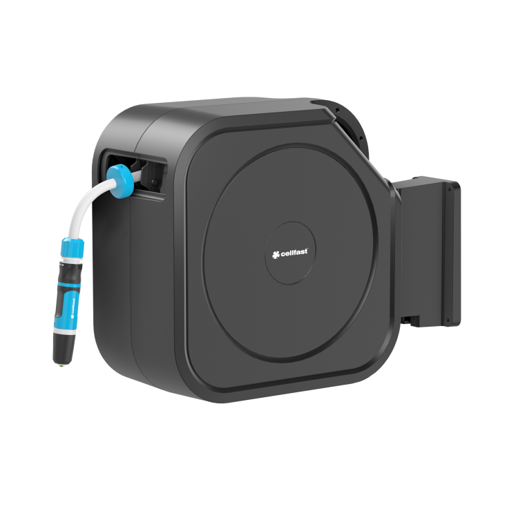 Automatyczny naścienny zwijacz węża ogrodowego Cellfast z uchwytem