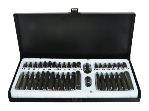 Zestaw 40 kluczy trzpieniowych TORX, SPLINE, HEX w metalowym pudełku marki Geko