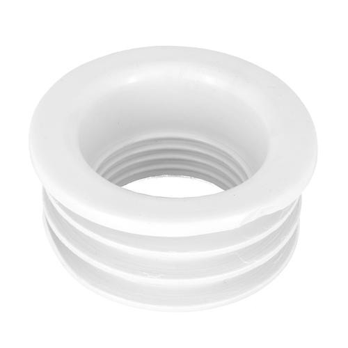 Biała gumowa uszczelka redukcyjna z gwintem zewnętrznym 56 mm i wewnętrznym 40 mm
