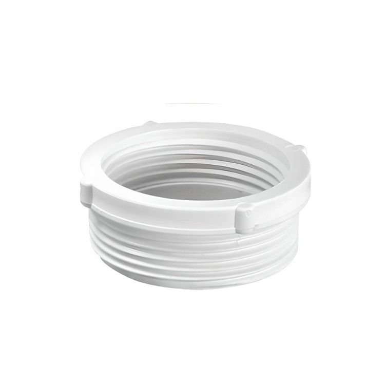 Biała redukcja zewnętrzno-wewnętrzna PVC 6/4"x5/4" z gwintem McALPINE