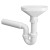 Syfon bojlerowy 1 1/2"x50 mm McALPINE z lejkiem i kolankiem do odprowadzania wody