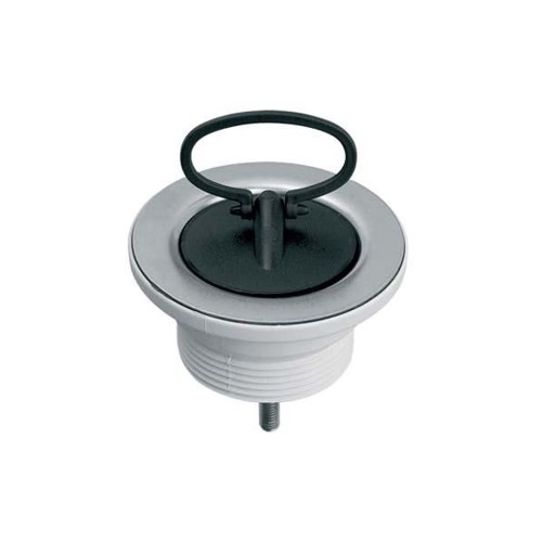 Spust zlewozmywakowy 5/4" x 60 mm z gumowym korkiem i metalowym sitkiem