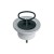 Spust zlewozmywakowy 5/4" x 60 mm z gumowym korkiem i metalowym sitkiem