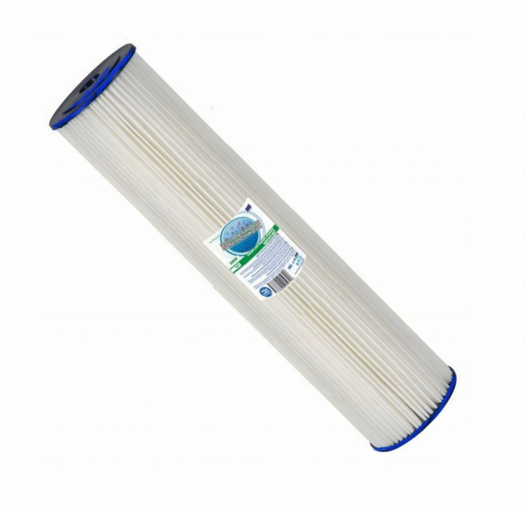 Wkład harmonijkowy FCCEL5M20B 20 cali 5 mikronów filtr mechaniczny Aquafilter plisowany biały