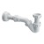 Syfon bidetowy rurowy 1 1/4"x32 z przedłużką i rozetą HC23 McALPINE
