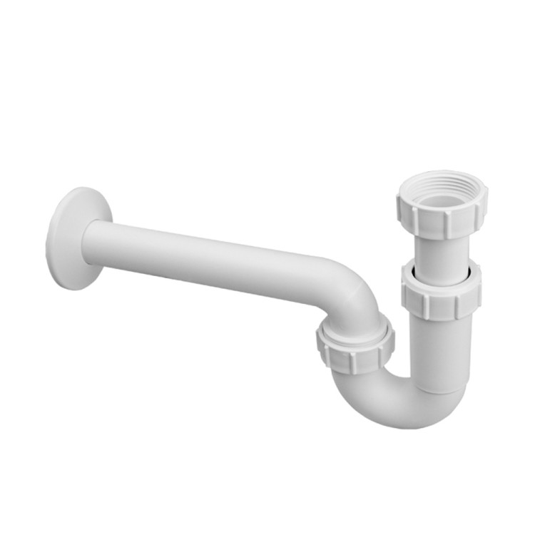 Syfon umywalkowy rurowy 5/4" x 32 mm HC4PF-32 z polipropylenu, prosty, bez spustu