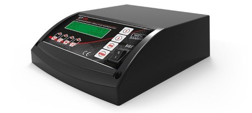 Sterownik kotła zasypowego ST-28 SIGMA z wyświetlaczem i przyciskami do regulacji C.O. i CWU