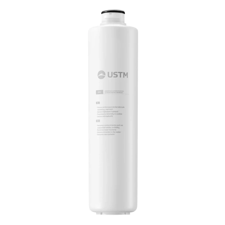 Biały cylindryczny ultrafiltrujący wkład membranowy UFM ULTRA do filtracji wody USTM