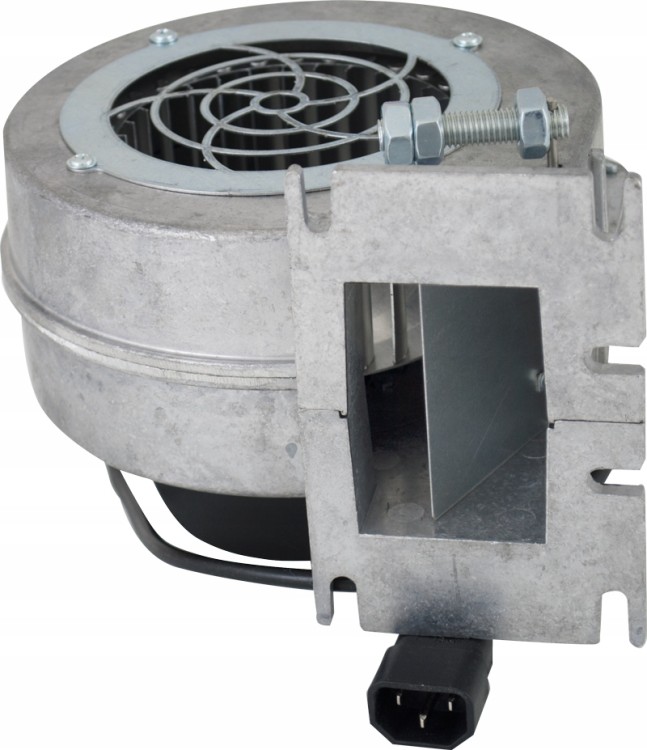 Aluminiowy wentylator nadmuchowy NWS-100 z klapką i kołnierzem montażowym
