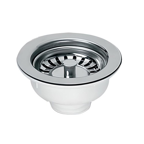 Spust zlewozmywakowy 6/4"x113 mm z sitkiem ze stali nierdzewnej McAlpine
