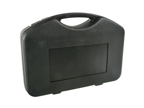 Czarna walizka z tworzywa na zestaw 10 nasadek udarowych 1 cal