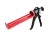 Pistolet wyciskacz do sylikonu i kleju w aluminiowo-stalowej tubie, czarno-czerwony