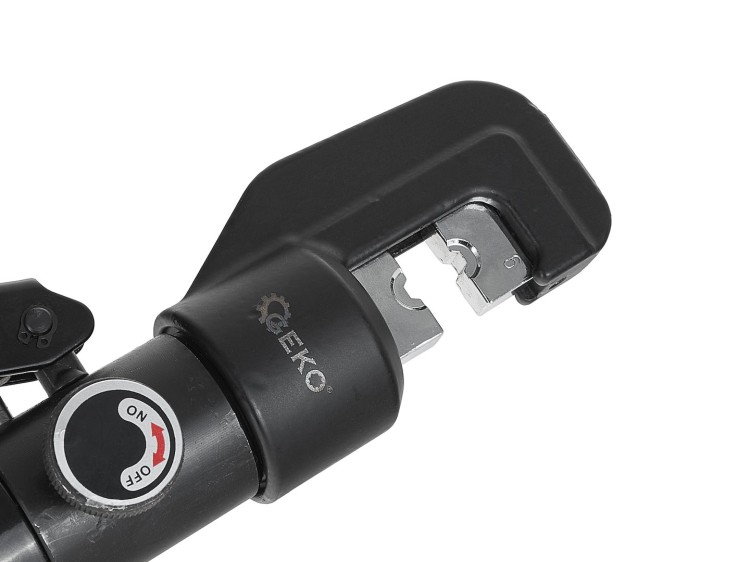 Hydrauliczna zaciskarka do kabli 6T z wymiennymi matrycami i zaworem ON/OFF